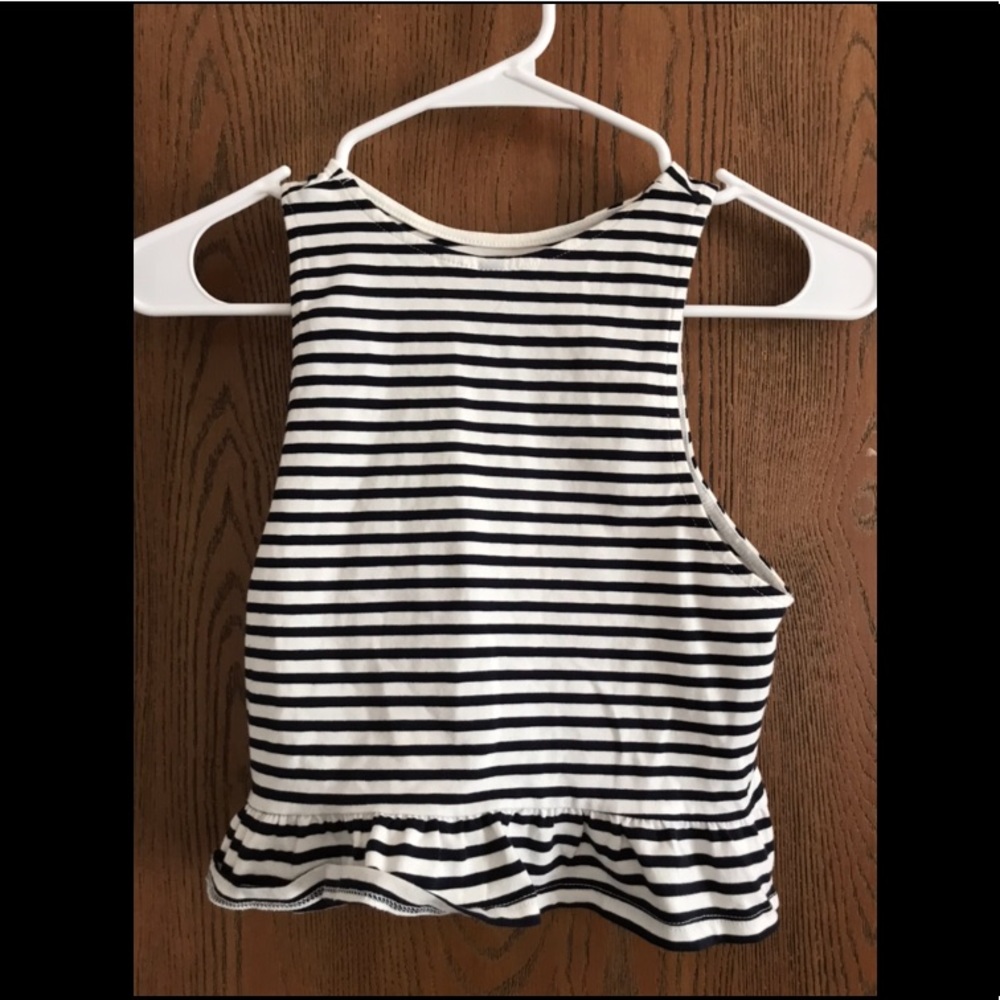 Striped crop top